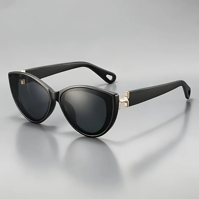 Men'S And Women'S Same Cat-Eye Sunglasses, Quality Metal Hinges, -Proof Retro Sunglasses, Trendy Fashion Versatile Universal