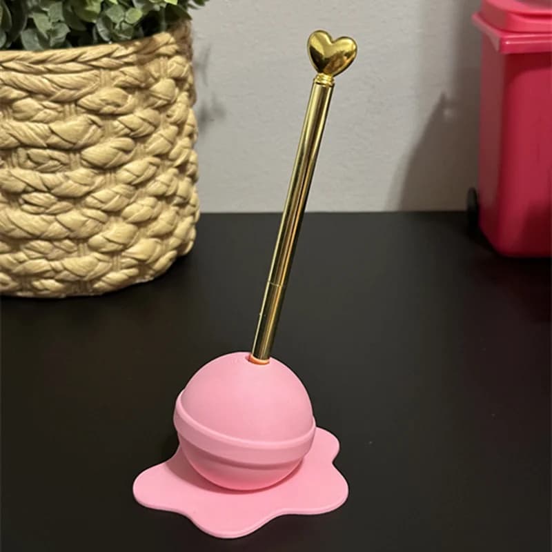 Melting Lollipop Scultura Portapenne Artigianato d'arte Ornamenti da scrivania Decorazione della casa