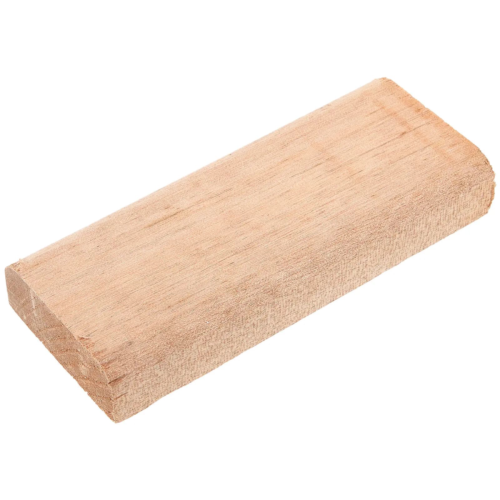 Acoustic Guitar Tail Block Solid Wood Replacement Natural Color Easy Installation Folk Guitar Wooden Block Accessory Enhance