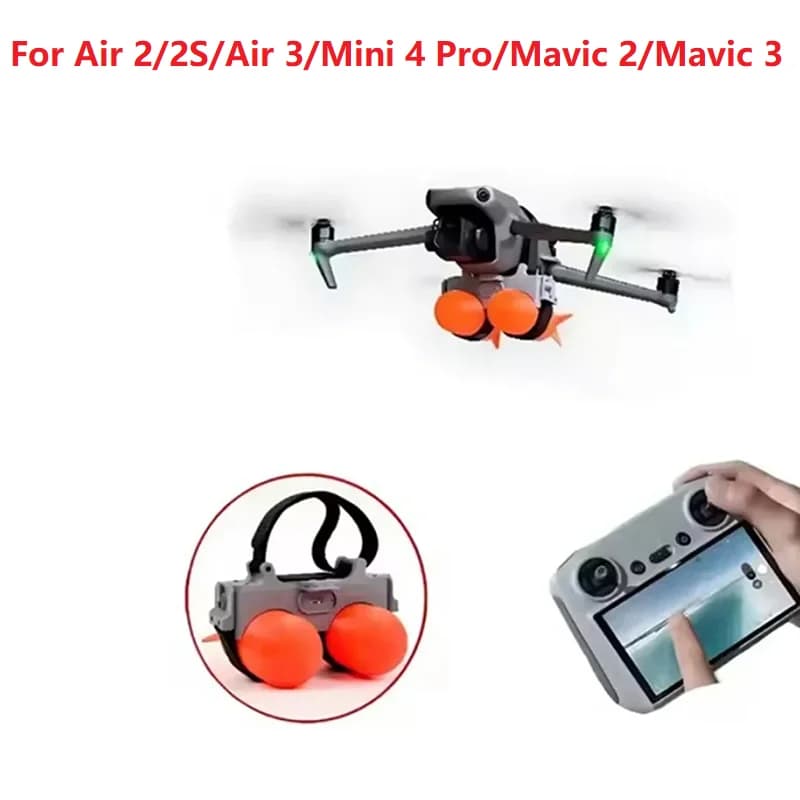 Mini 4 Pro Air 3/2S Drone Light Induction Remote Control Unlimited Rescue Delivery 2 Way Releaser Double Thrower for Mavic 2/3T