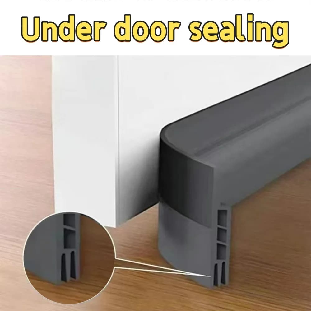 1 Pezzo Guarnizione Inferiore per Porte e Paraspifferi per Esterni, Isolamento da Polvere e Rumore Sotto la Porta