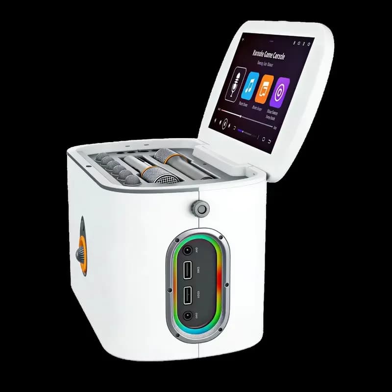 2026 Portable Karaoke Machine with Touchscreen Bluetooth Speaker Rechargeable Mic for Family Gatherings Outdoor Activities