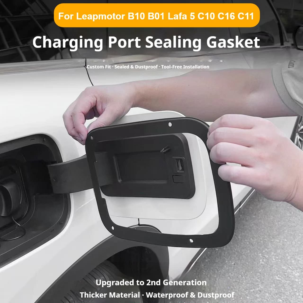 Per Leapmotor B10 B01 Lafa 5 C10 C16 C11: Coperchio Porta di Ricarica Auto, Anello di Tenuta Tappo Serbatoio Carburante, Accessori Impermeabili e Antipolvere