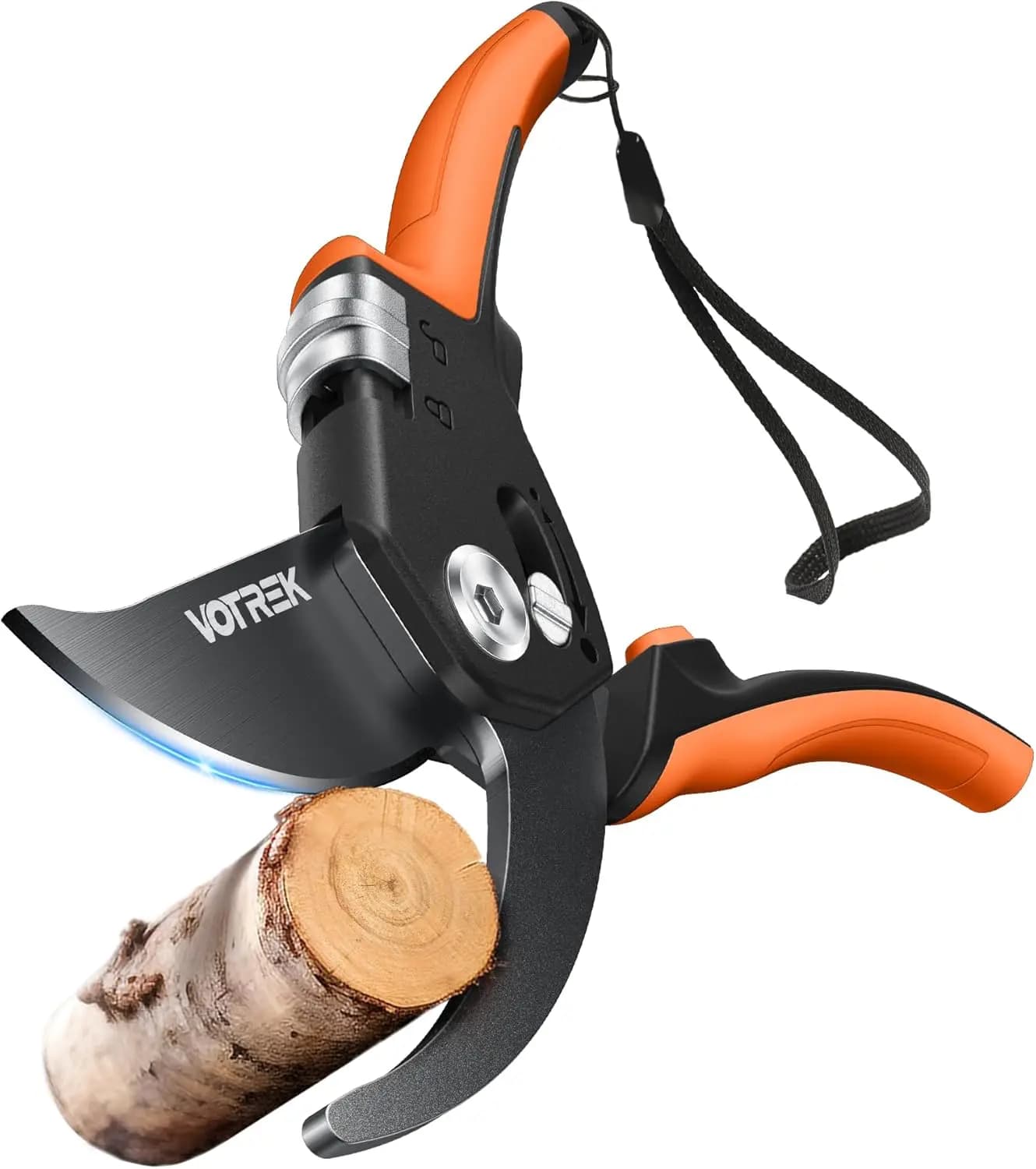 Forbici da Potatura Professionali 8.5'', Acciaio SK5, Regolabili per Tutte le Dimensioni della Mano, Cesoie da Giardino Resistenti, Arancione Brillante