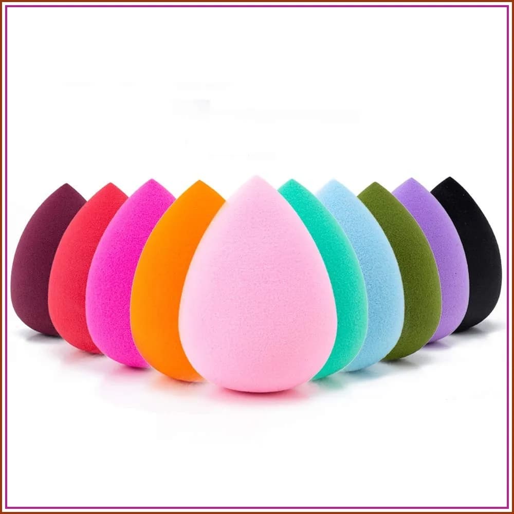Set di spugne per trucco multicolor da 10 pezzi, blender impeccabile per fondotinta liquido