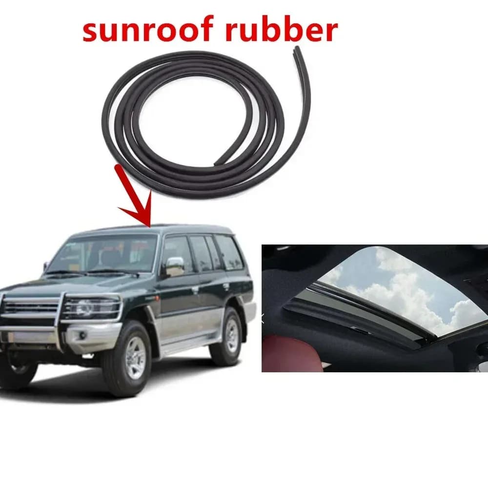5-Door Roof Glass EPDM Rubber Seal for Mitsubishi Pajero V31W/V33W/V43W/V45W (1992–1998)–OEM:MR100655 Sunroof Lid Weatherstrip
