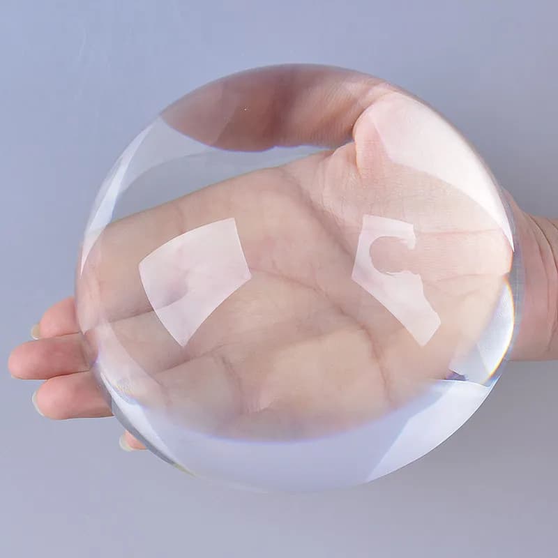 Sfera di Vetro Trasparente Imitazione Cristallo 4-130mm, Accessori per Gioielli Fai-da-Te, Fermacarte per Calligrafia, Ornamenti