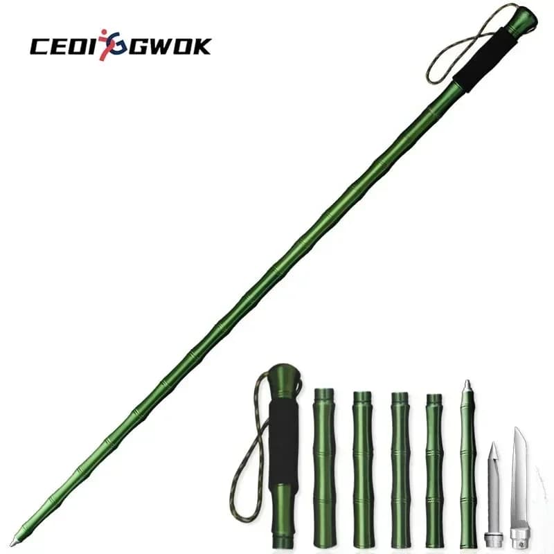 CEOI GWOK Ultralight Aluminum Walking Stick for Outdoor Hiking and Backpack Trekking poles with shockproof system
