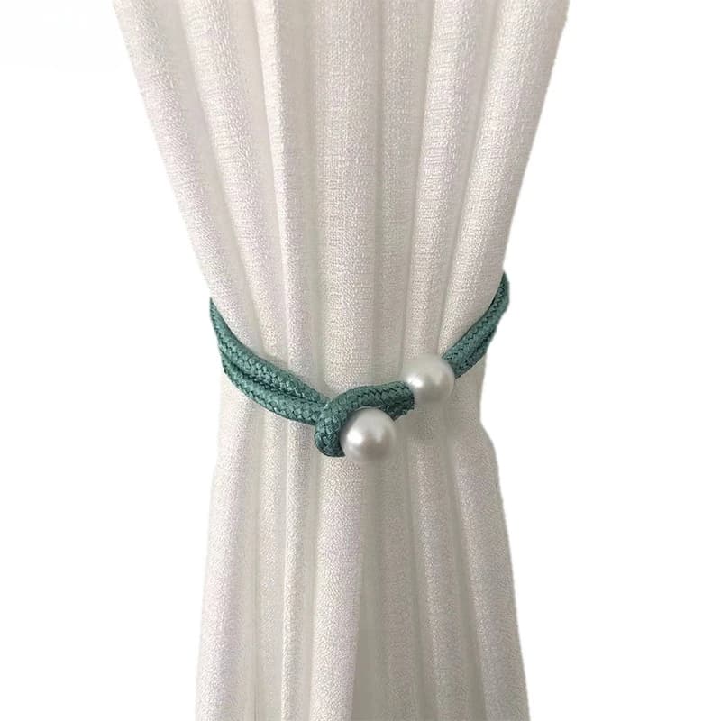 1Pc Curtain Clasp with Adjustable Pearl Clasp Rear Removable Rope Clasp Backdrops for European Style Curtains for Curtain Decoration