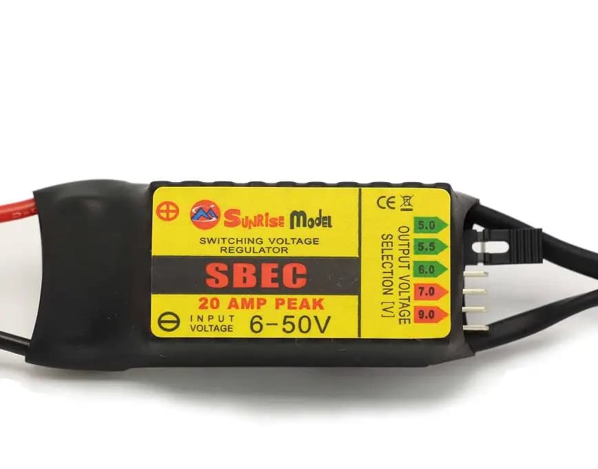 20A HV SBEC 5V/5.5V/6V/7V/9V BEC for RC drone model airplane no programming required high voltage input (2~12S lipoly) YPG