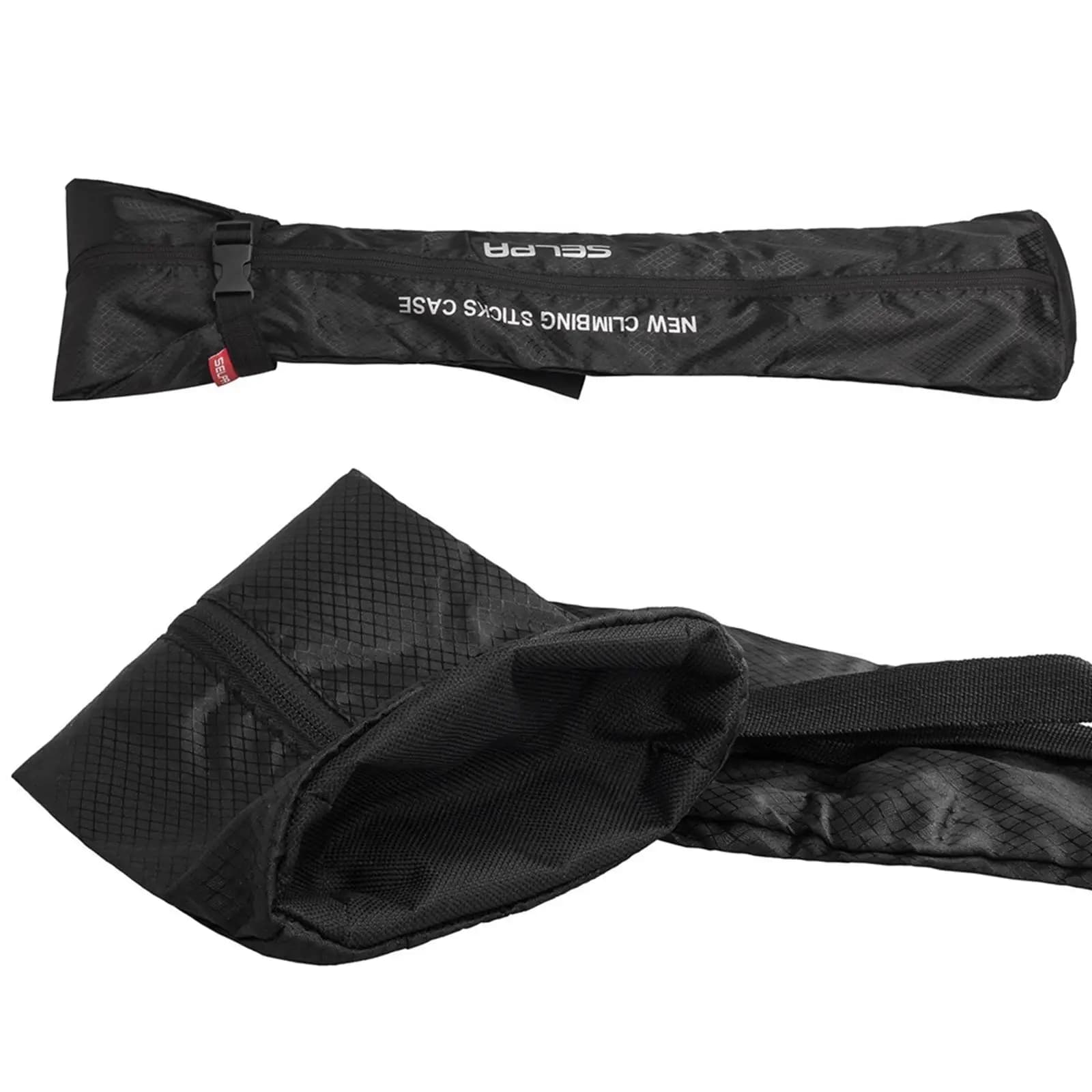 Hiking Accessories Trekking Pole Storage Bag Folding Alpenstock Holder Lightweight Backpack Supply for Outdoor Travel