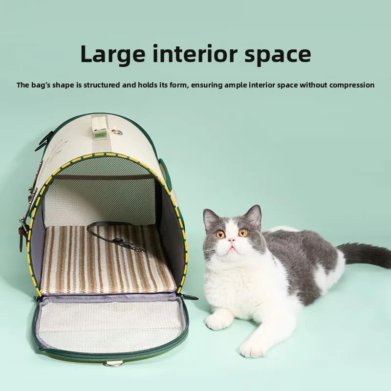 Multifunctional outdoor pet nest, portable single shoulder can be carried double shoulder, large capacity pet backpack