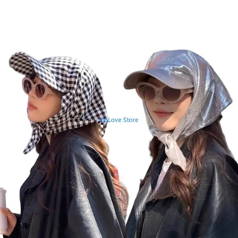T4MD Cappello sciarpa popolare scozzese Cappello foulard per le donne alla Adolescenti da indossare tutti i giorni