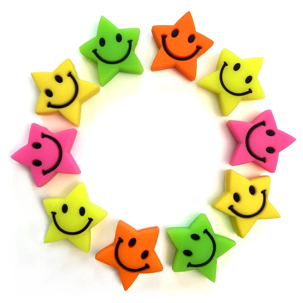 10 pcs shock absorber for tennis rack with five-point star face, durable silicone shock absorber, tennis sports accessories