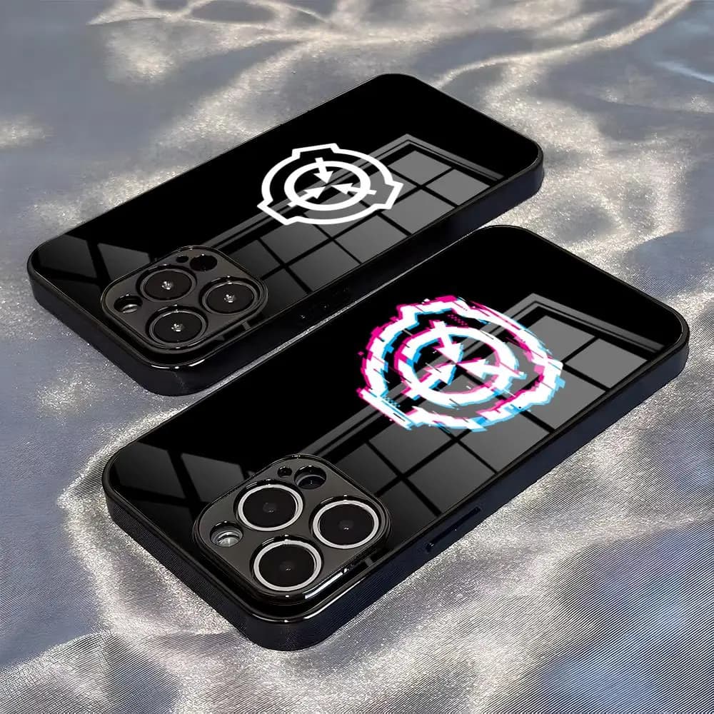 S-SCP F-Foundation Phone Case For IPhone 17 Pro Max 17e 16 15 14 Pro Max 13 12 Plus Glass Cover