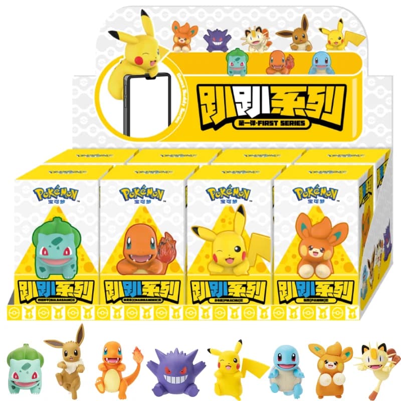 FUNISM Originale Genuino Pokemon Anime Action Figures Angel Party Serie Eevee Bulbasaur Pikachu Modelli Ornamento Giocattolo Per Bambini