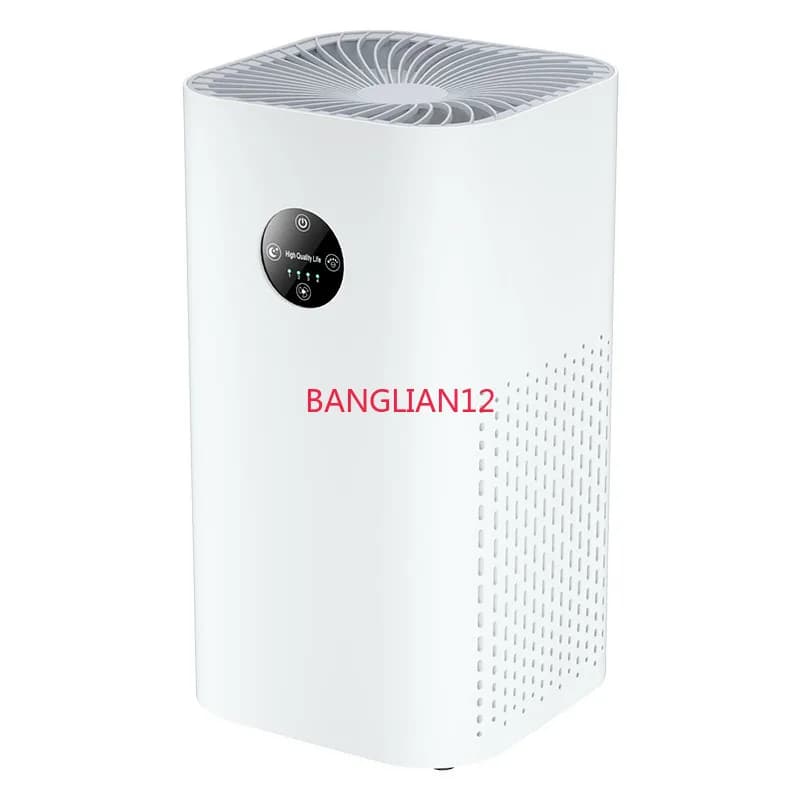 Purificatore d'aria intelligente con ioni negativi, telecomando, filtro HEPA ad alta efficienza, schermo touch.