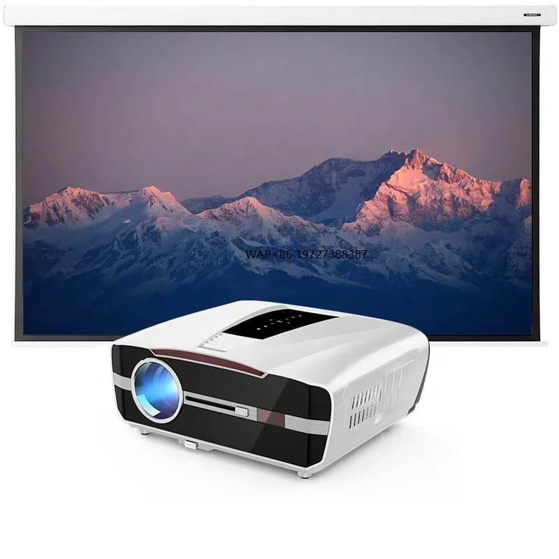 Mini Proiettore LED Smart Wi-Fi6 Android 4K 1080P, 2G RAM, 3D Portatile con Bluetooth 5.0 per Home Theater