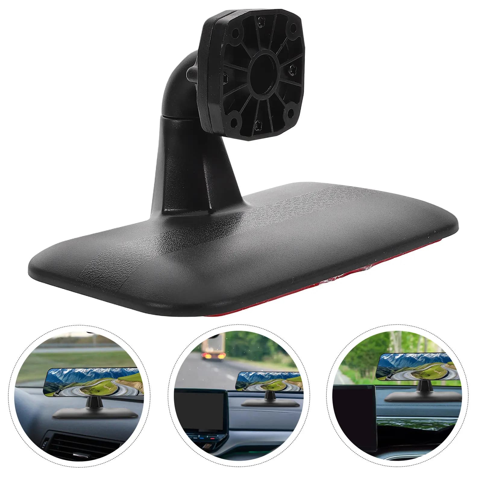 Supporto in Plastica per Dash Cam da Specchietto Retrovisore Auto, Staffa Sicura per Registrazione Stabile, Facile Installazione