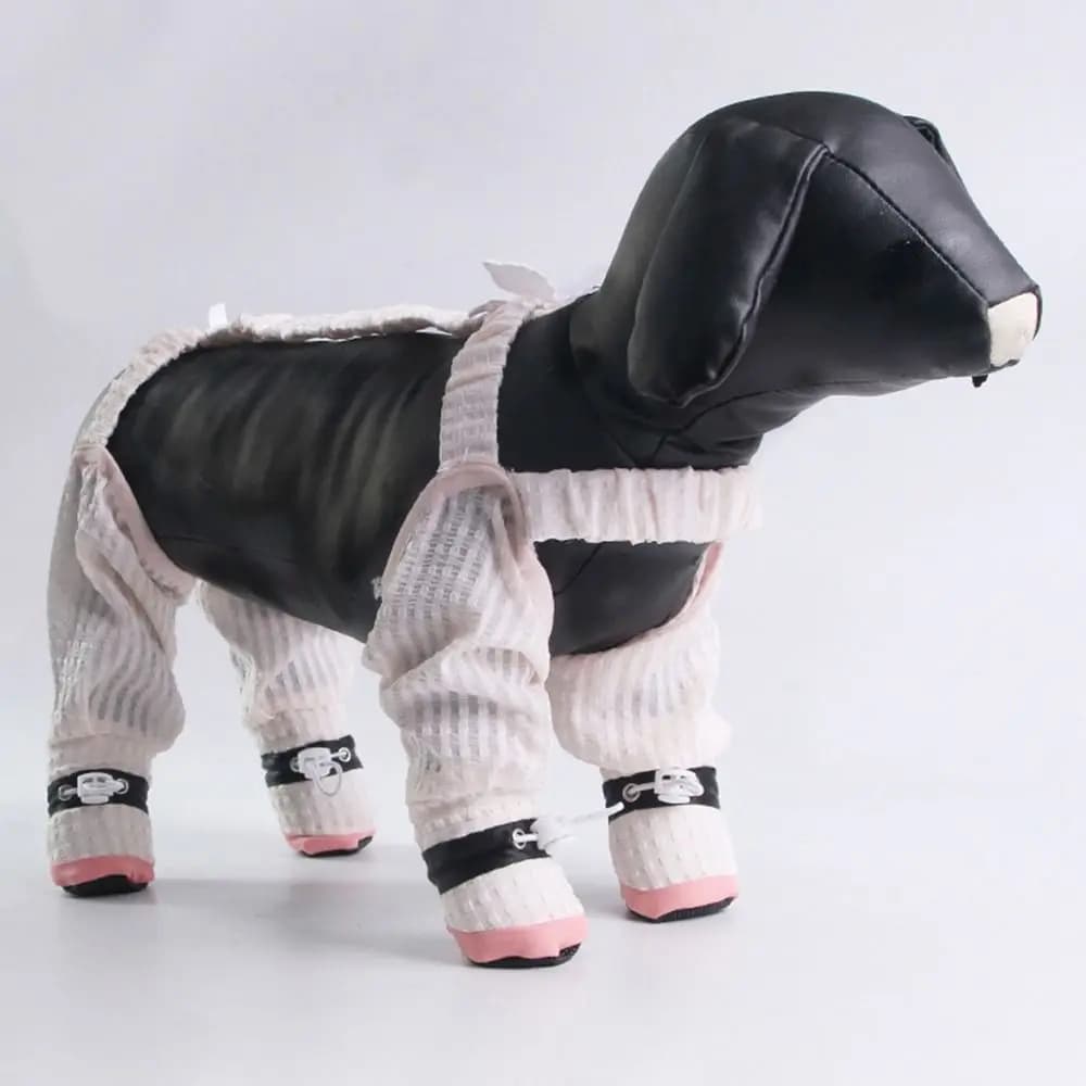 Protezione completa delle gambe Passeggiate per animali domestici Pantaloni per uscire Pantaloni antiscivolo regolabili per cani a quattro zampe Leggings per stivali per cani antipolvere