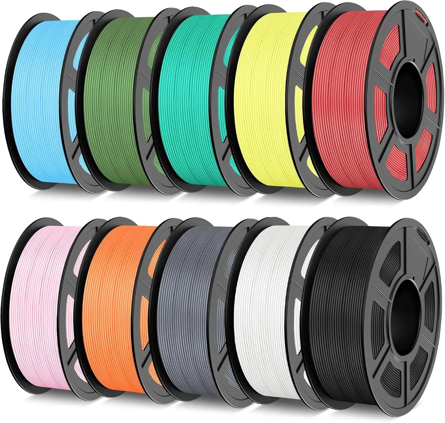 ^For Matte PLA High Speed 3D Printer Filament 1kg*10, Classic PLA Filament 1.75mm 50-600mm/s, High Toughness Matte Filament