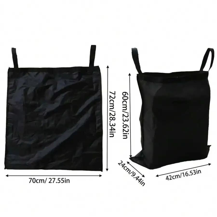 2 Pack Laundry Tote Bags 100L Nylon Recycling Bin Bag With Handles