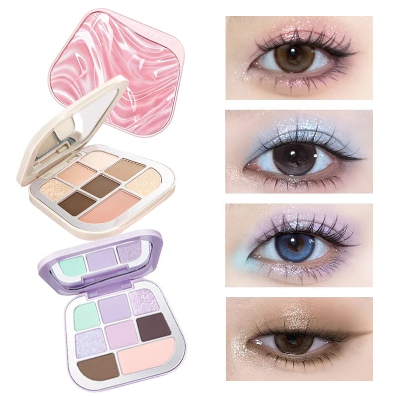 FOCALLURE 8 color shade palette opaque powder glitter glitter tone earth satin multicolor makeup long lasting eyes 9,6 g