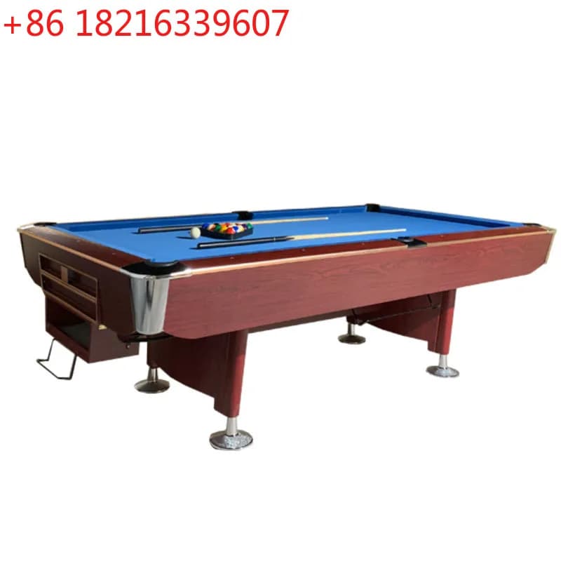 Tavolo da biliardo Tavolo da biliardo in marmo americano per uso domestico, ping pong per adulti, commerciale, fantasia, nove palline, due in uno