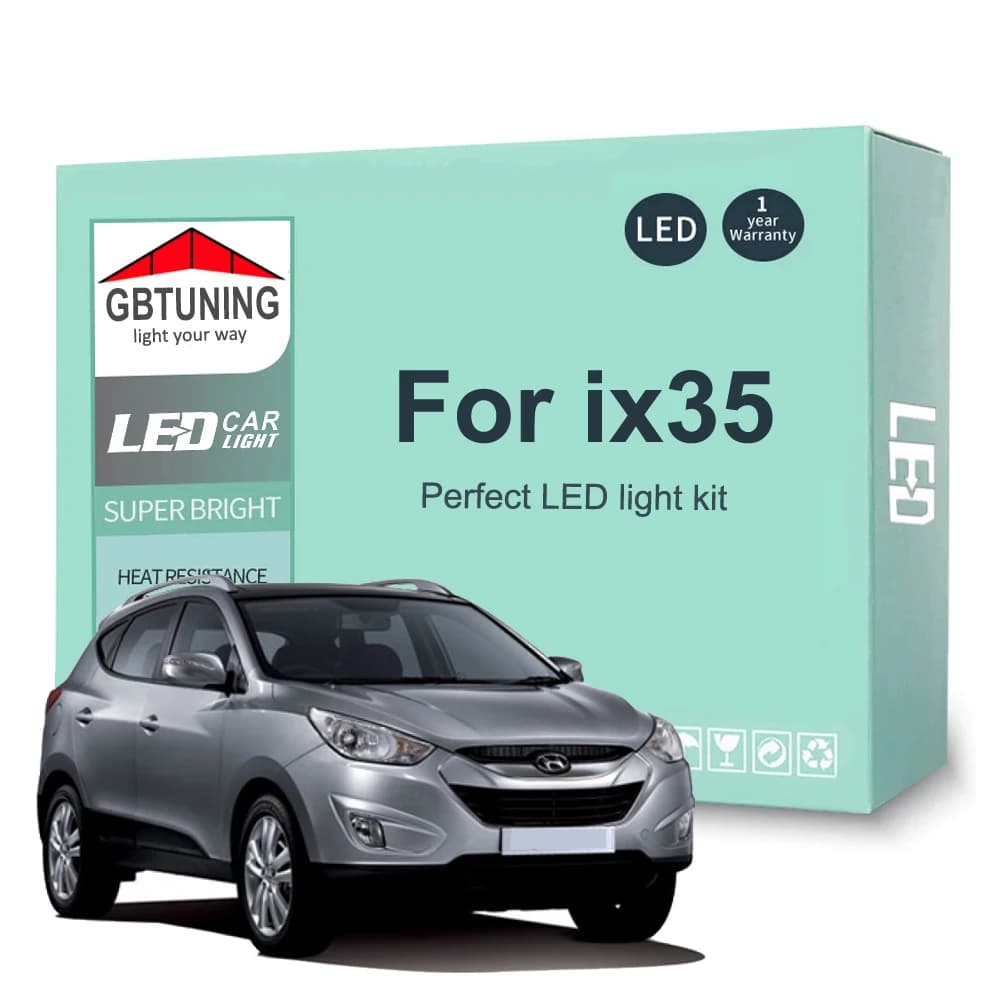 11 pz Kit Lampadina Interni A LED Per Hyundai ix35 2010 2011 2012 2013 2014 2015 Lettura Del Veicolo Cupola Tronco Lampada Per Interni Canbus