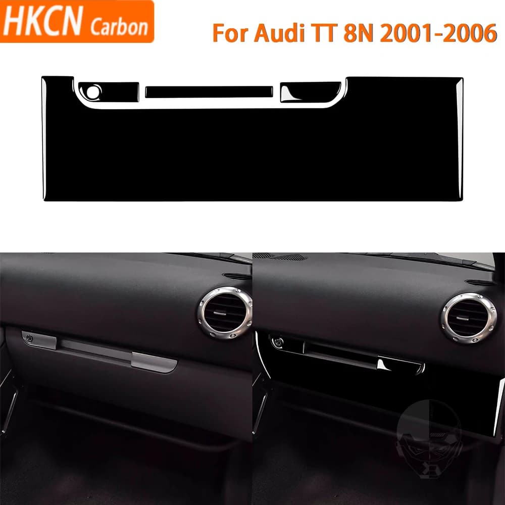 Accessori in plastica nera Interni auto Passeggero Portaoggetti Maniglia Pannello adesivo per Audi TT 8N 2001 2002 2003 2004 2005 2006