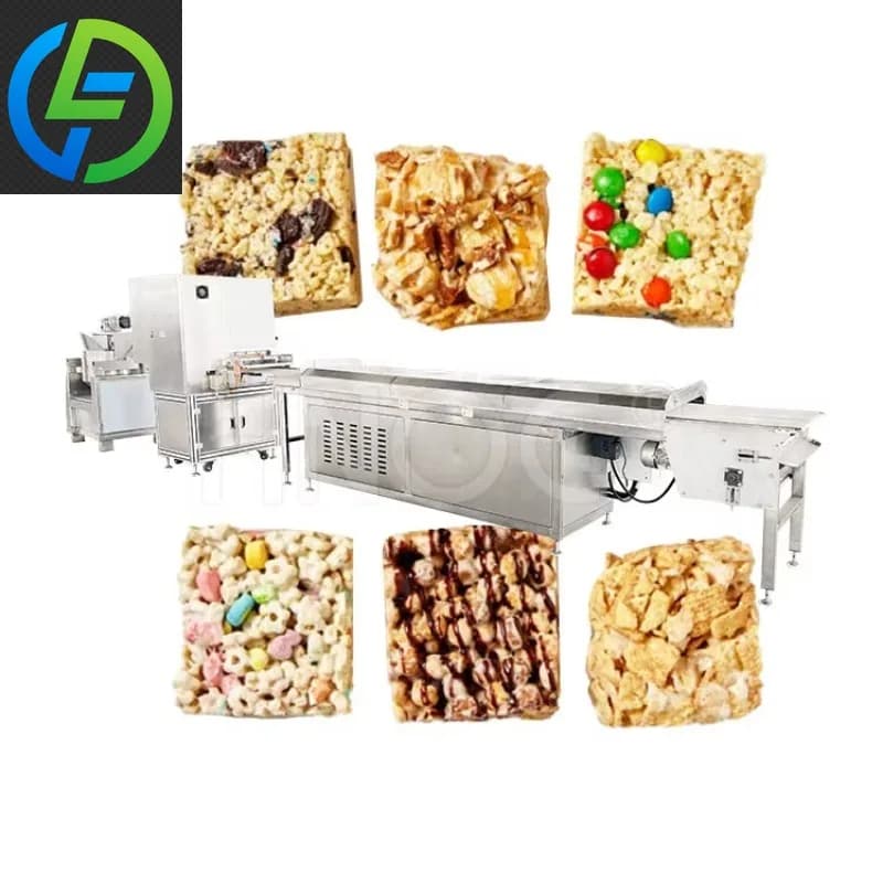 2025 Automatic Snack Bar Cut Machine Small Granola Candy Energy Bar Form Machine Protein Cereal Bar Production Line Customized