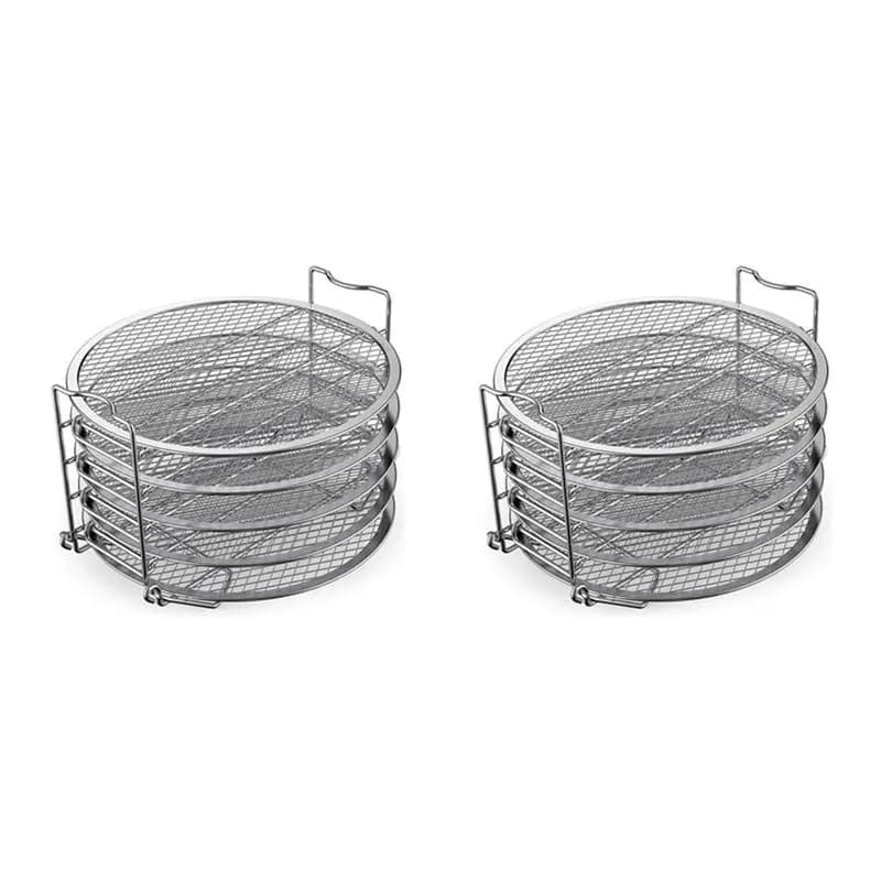 Supporto per disidratatore ABBZ-2X, accessori in acciaio inossidabile compatibili con pentola a pressione Ninja Foodi e friggitrice ad aria 6.5