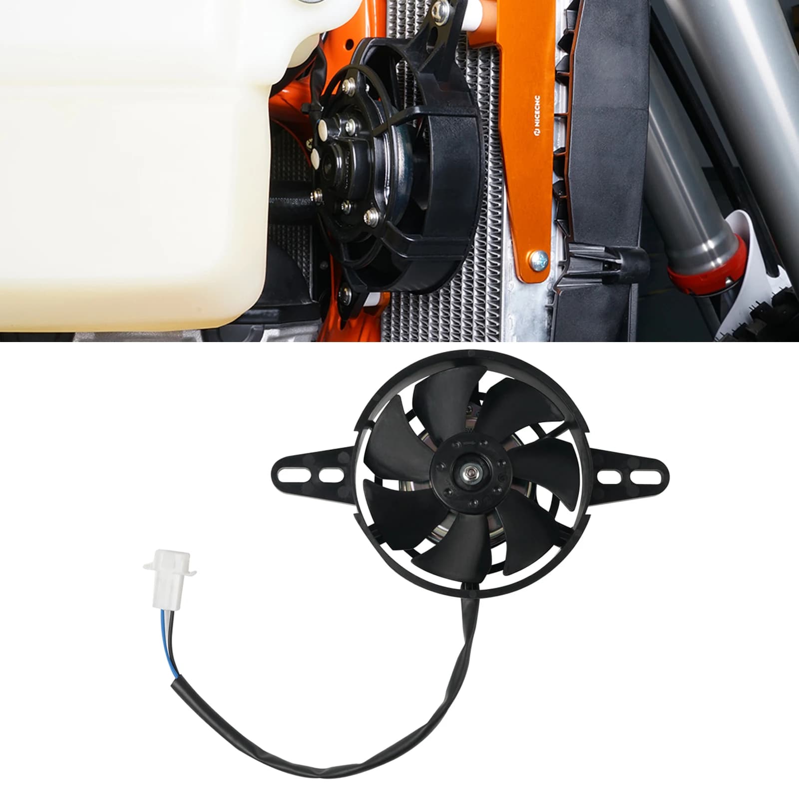 NICECNC Per BETA RR 300 Xtrainer 300 RR RRS RS 125 250 300 350 430 450 480 498 500 Universale 12V Ventola Di Raffreddamento Del Radiatore Elettrico
