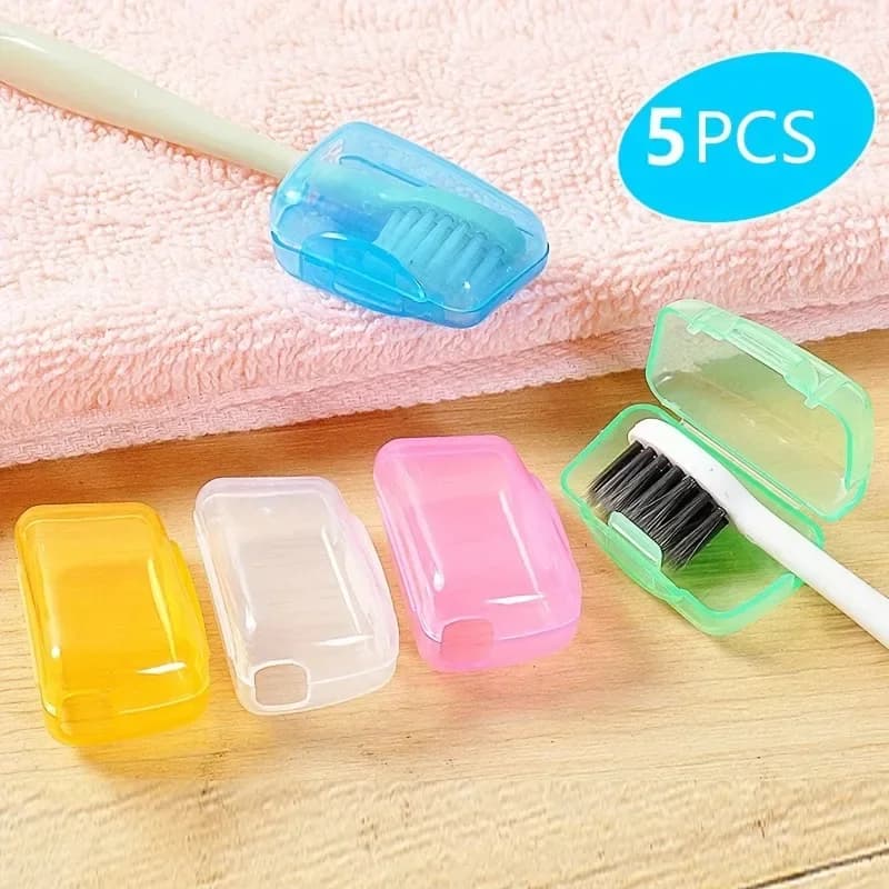 5 pezzi/set custodia per testina per spazzolino portatile custodia per testina per spazzolino da viaggio per casa ufficio hotel all'aperto