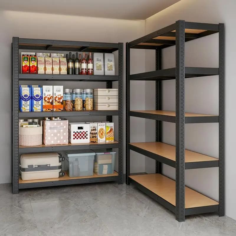 Scaffale portaoggetti multistrato da terra in metallo per casa, cucina, soggiorno, balcone - Libreria con struttura in ferro