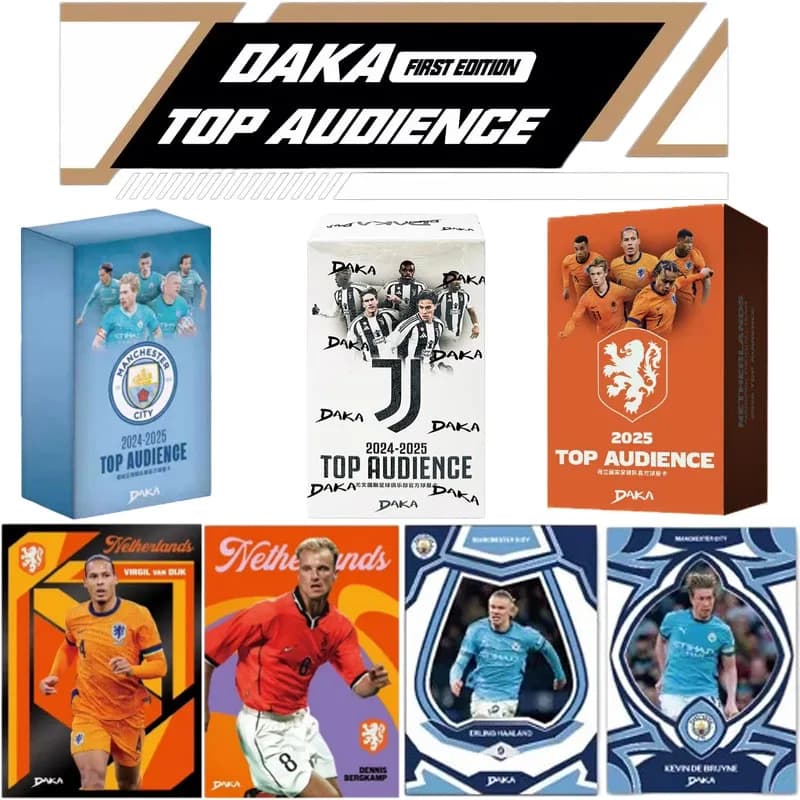 Collezione di Carte da Calcio 2025-2026: Daka, Messi, Yamal, Mbappé, Real Madrid, Barcellona, Manchester, Juventus, Ale, Milano, Carte dei Giocatori Star