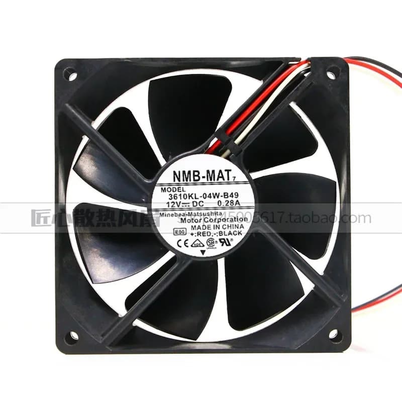 3610KL-04W-B49/B40 for NMB9025 12V 9CM DC Chassis Fan 0.28A New Replacement Cooling Fan