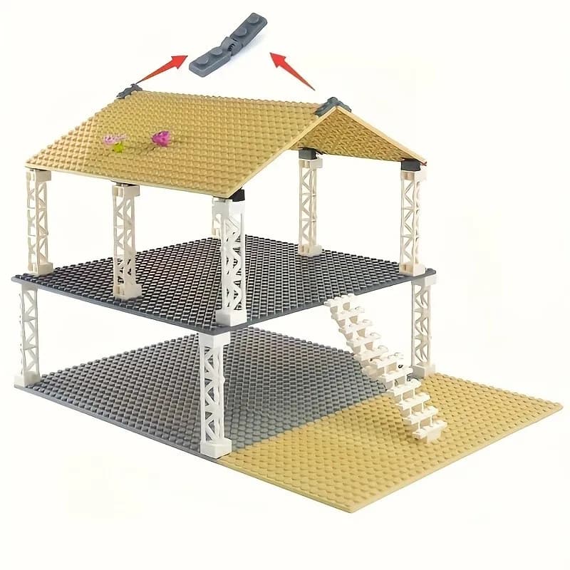 30 pezzi di blocchi di costruzione con manici 1x2 piastre di bloccaggio cerniera per blocco di costruzione 44301 44302 compatibile per bambini fai da te mattoni giocattolo