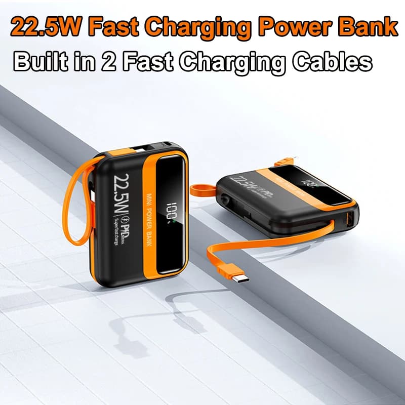 Power Bank 20000mAh/10000mAh with Quick Charging PD 22.5W, Portable Charger, External Battery for iPhone 17 16 15 Samsung Huawei Xiaomi