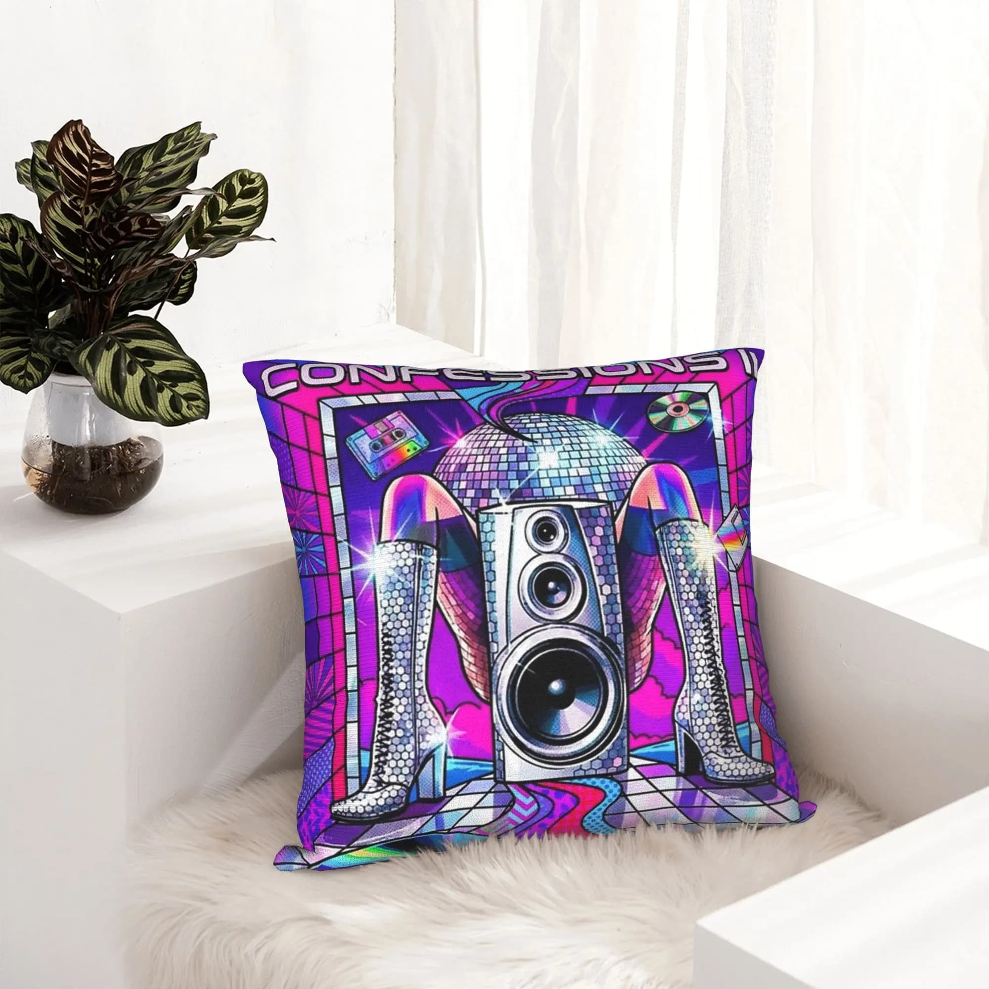 Madonnas Confessions II Pillowcase Printing Polyester Cushion Cover Decoration Throw Pillow Case Cover Sofa Wholesale 45*45cm