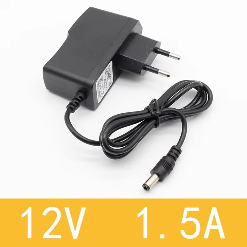 1 pz 12 V 1.5A Nuovo AC 100-240 V a DC 12 V 1.5A Convertitore di Alimentazione Switching Adattatore Spina di UE