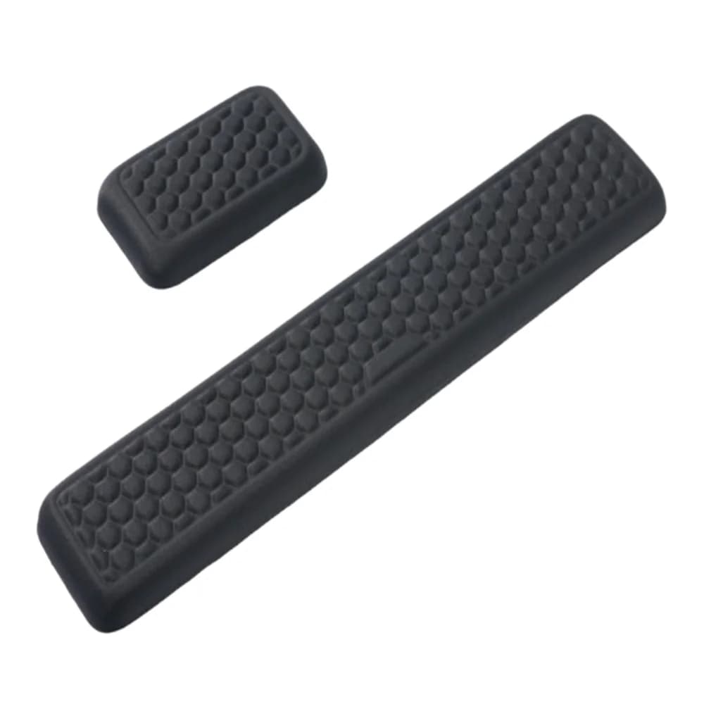 Set di 2 Cuscinetti Ergonomici per Polso con Supporto per Mouse a Lento Ritorno, Impermeabili, con Massaggio a Nido d'Ape