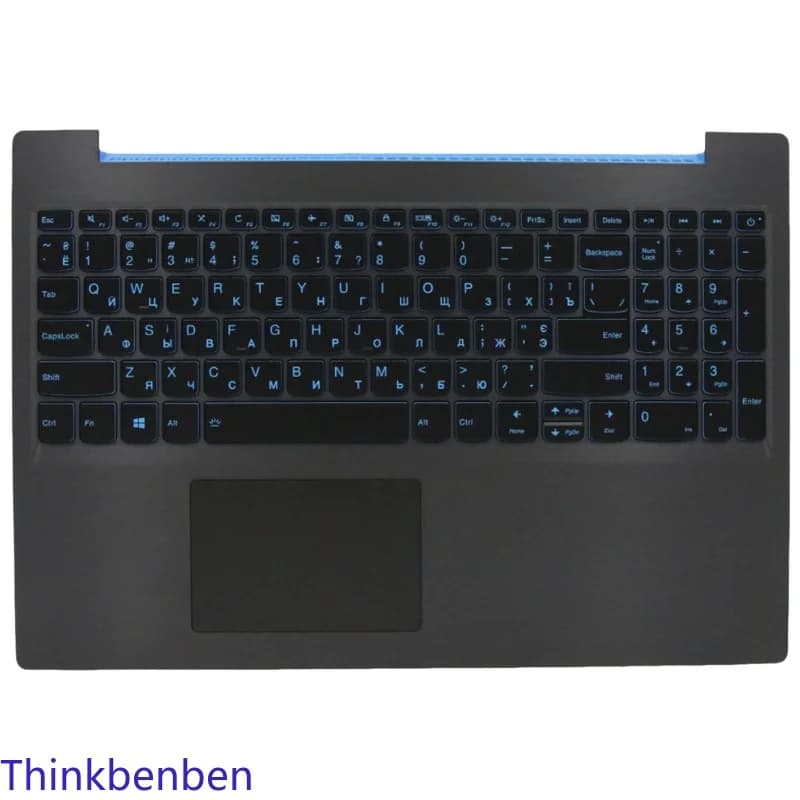 UKR Ukrainian Black Keyboard Upper Case Palmrest Shell Cover For Lenovo Ideapad L340 15 15IRH Gaming 5CB0U42768