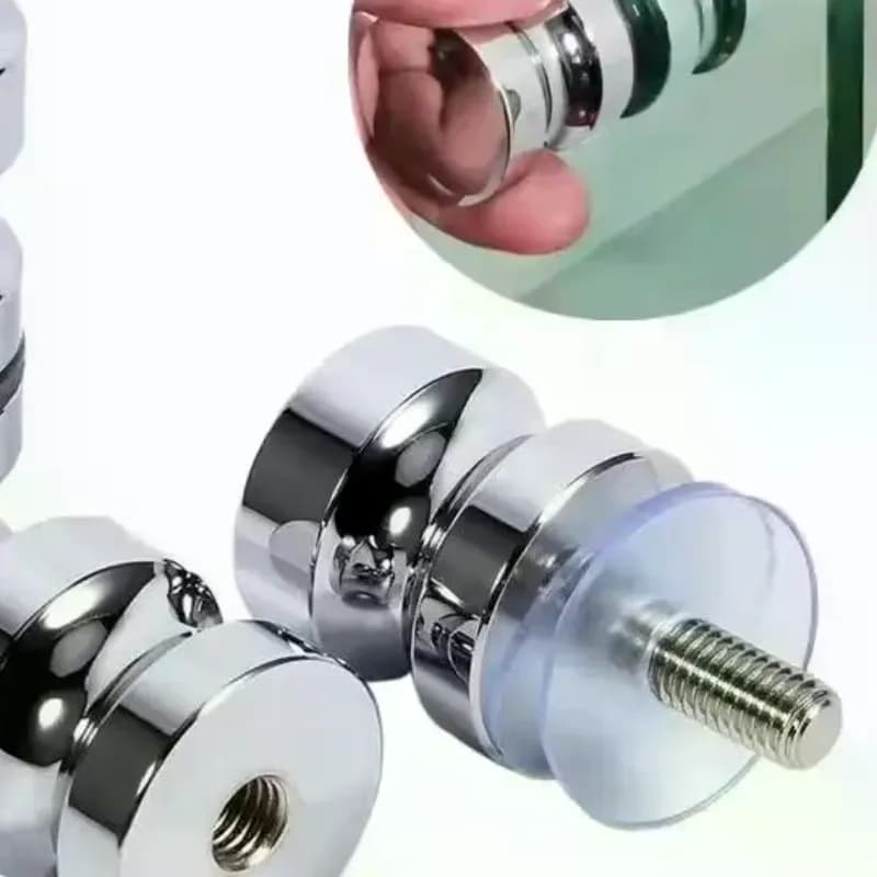 Stylish Shower Glass Door Handle,Sliding Shower Doors Knob,Double Sided Pull Hardware Replacement Parts For Bathroom Glass Doors