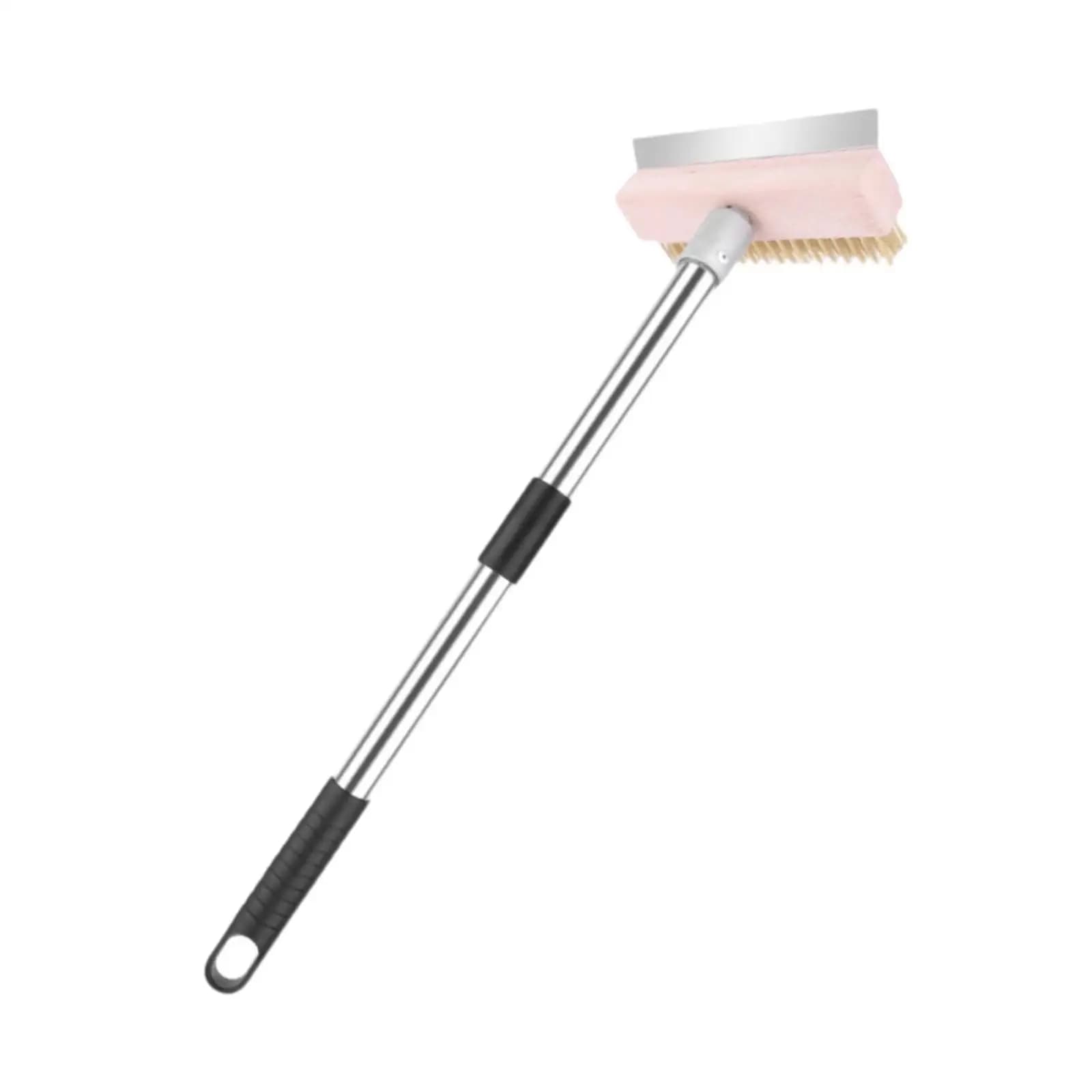 Pizza Oven Brush with Scraper Detachable Long Handle Accessory Barbecue Brush Wire Brushes Pizza Stone Brush for Home Grill