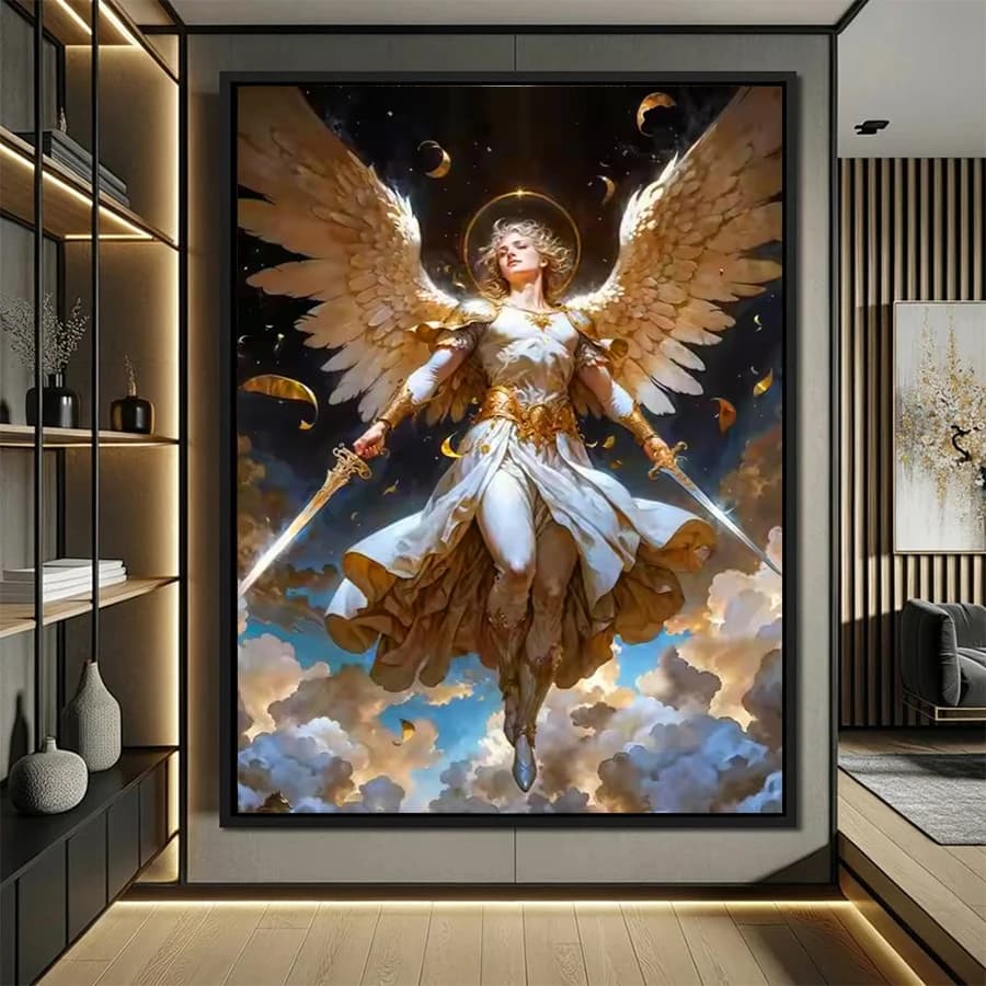 Pittura diamante fai da te angelo cristiano dea strass diamante mosaico trapano completo ricamo punto croce hobby fatto a mano