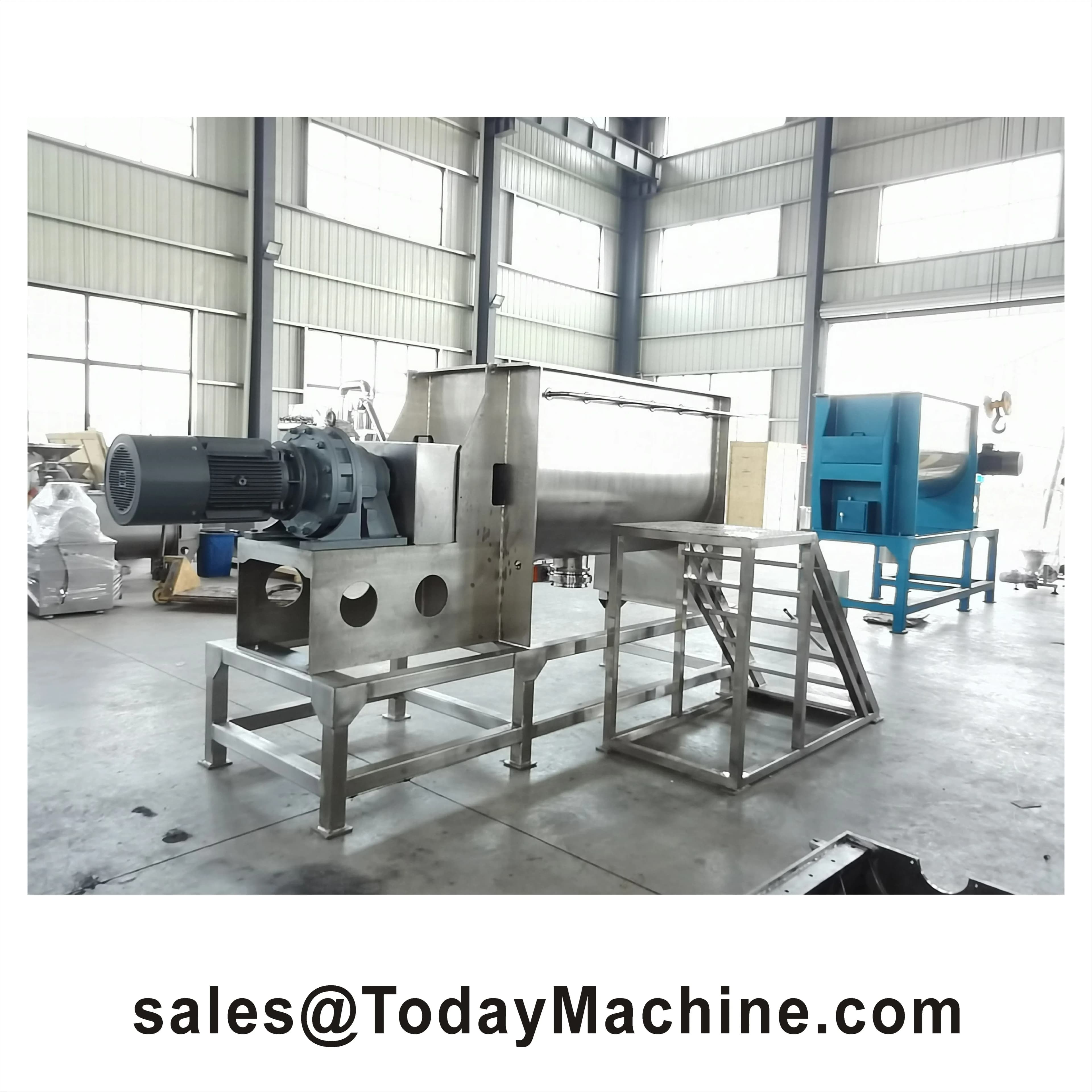 Industrial Steel Horizontal Spice Tape Mixer Sustrate Mixer Tape Mixer Dry Powder Mixer