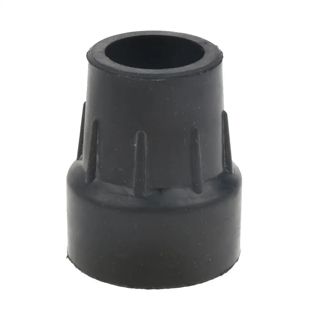 Hard Wearing Rubber Walking Cane Tip Trekking Pole Cap Cover Non-slip End for Walker Chair and Stick