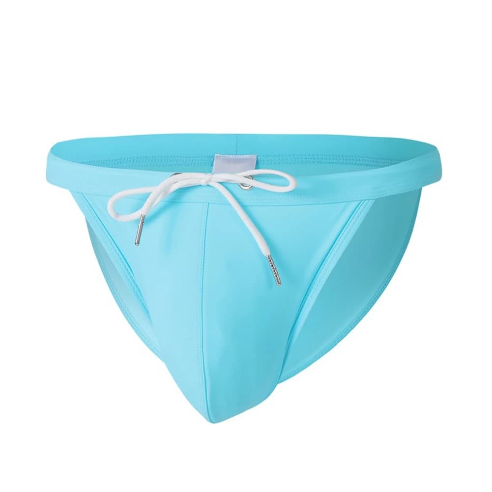 Costumi da bagno estivi da uomo slip da bagno Bikini a vita bassa Beachwear pantaloncini da Surf Sexy Big Pouch-Cup costume da bagno intimo da uomo