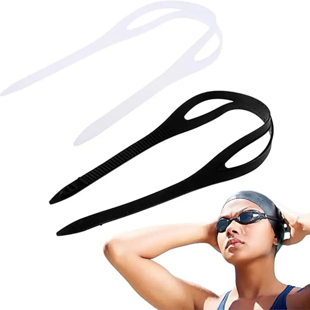Professional Silicone Goggle Straps Replacement Universal Lightweight Dive Mask Strap Adjustable Head Band Strap Diving Gear
